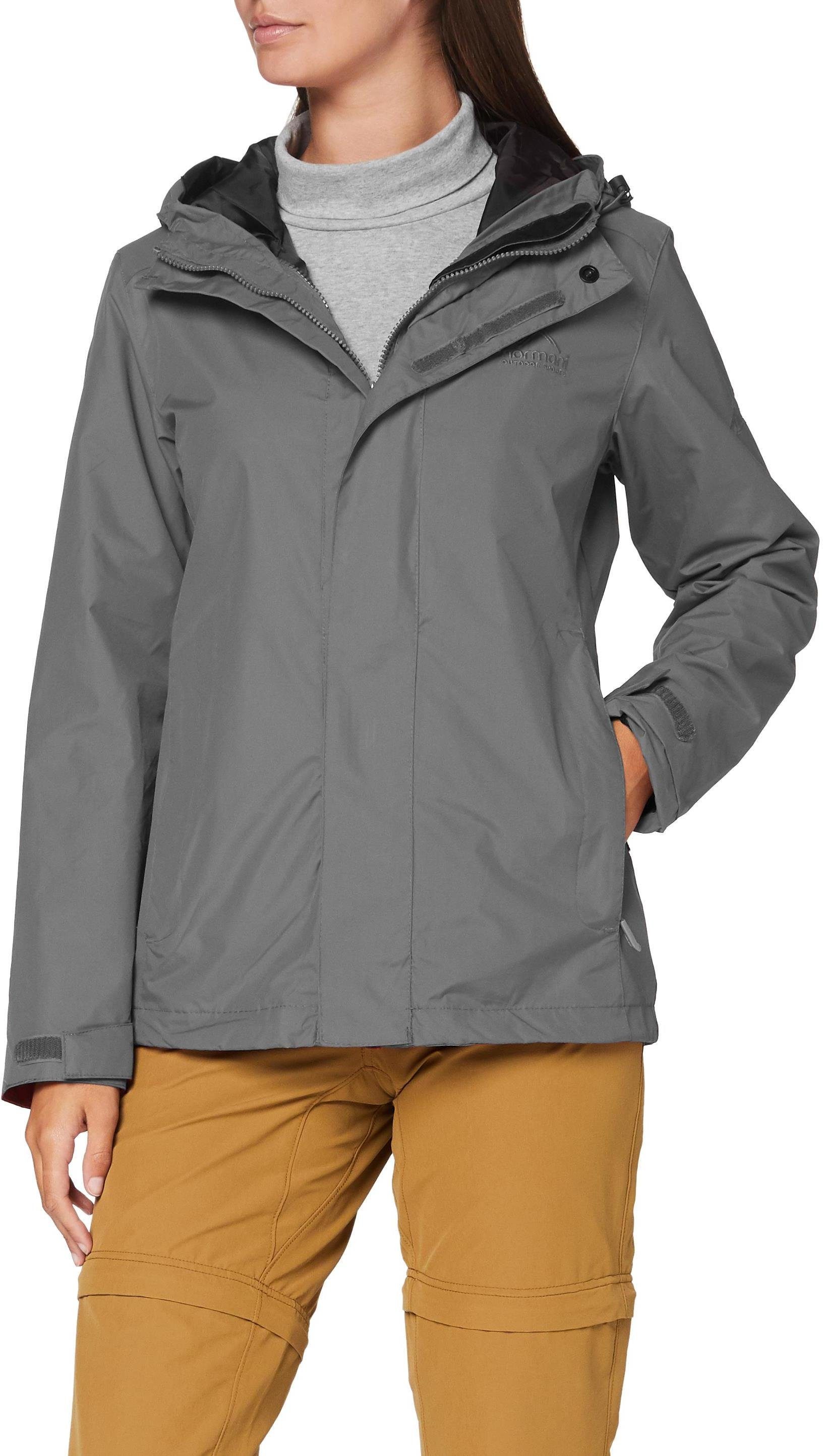 normani Hardshelljacke Damen Hardshelljacke Magellan Regenjacke mit Kapuze 10.000 mm Wassersäule Winddicht Wetterfest