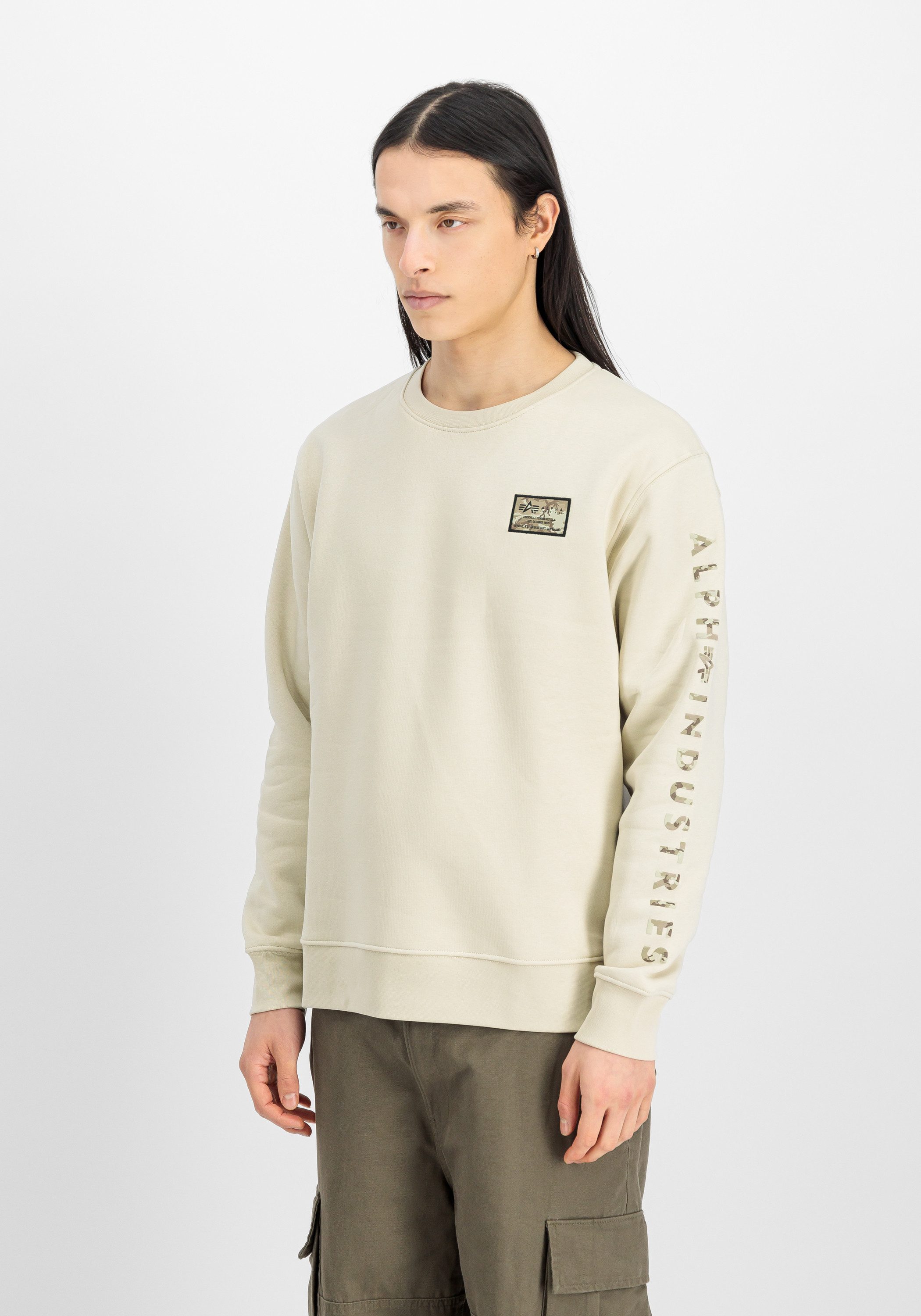 Alpha Industries Sweater Camo Sleeve Sweatshirt günstig online kaufen