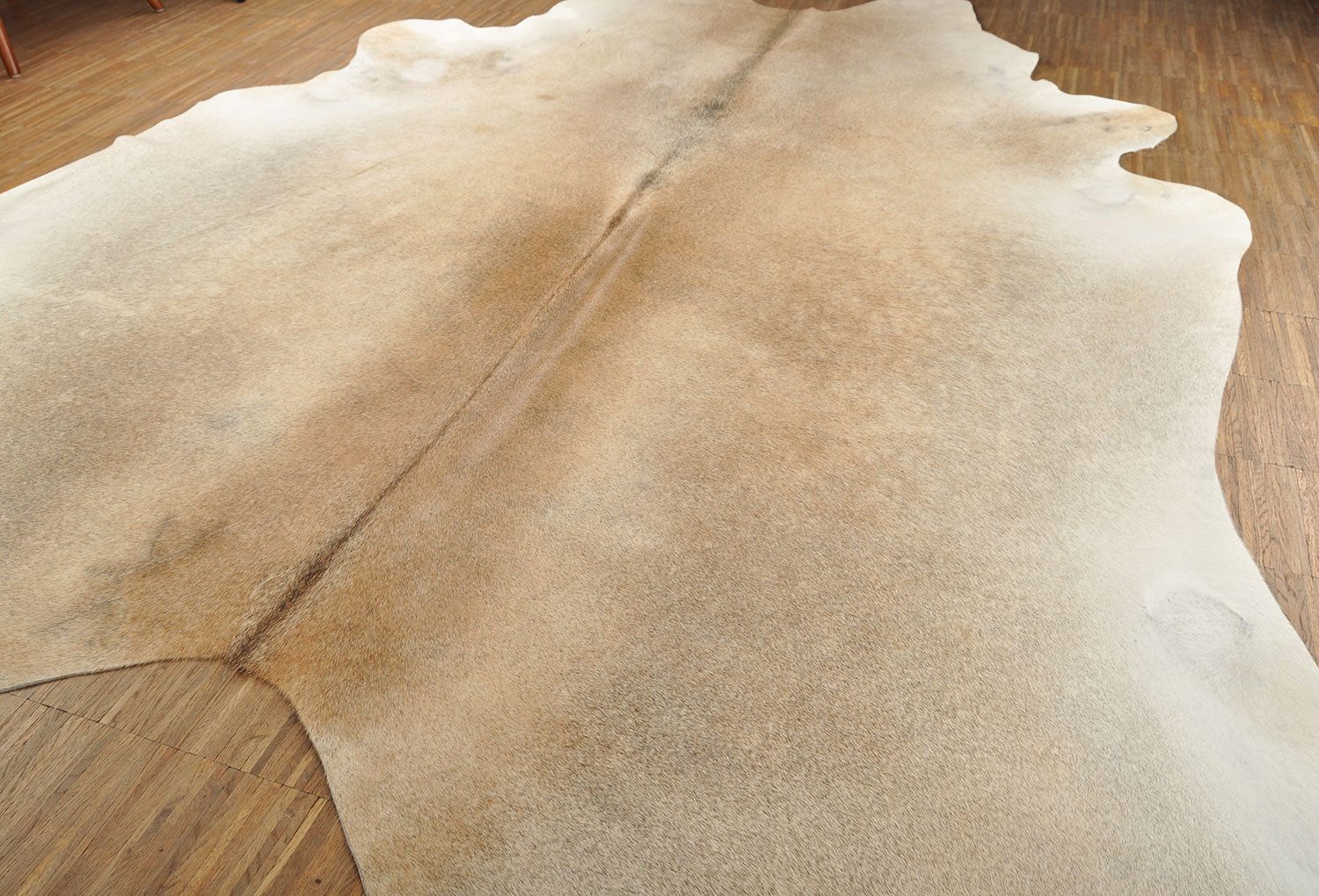KUHFELL online & NOMAD Fellteppich KUHFELL RINDER FELL TEPPICH GRAU BEIGE 220 x 200 cm – Bild 3 von 5