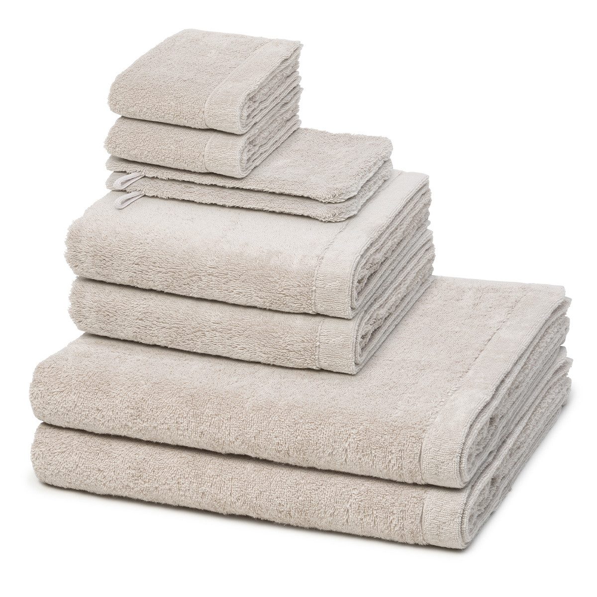 Cawö Handtuch Set Lifestyle, Walkfrottee (Spar-Set, 8-St), 2 X Wasch- 2 X G günstig online kaufen
