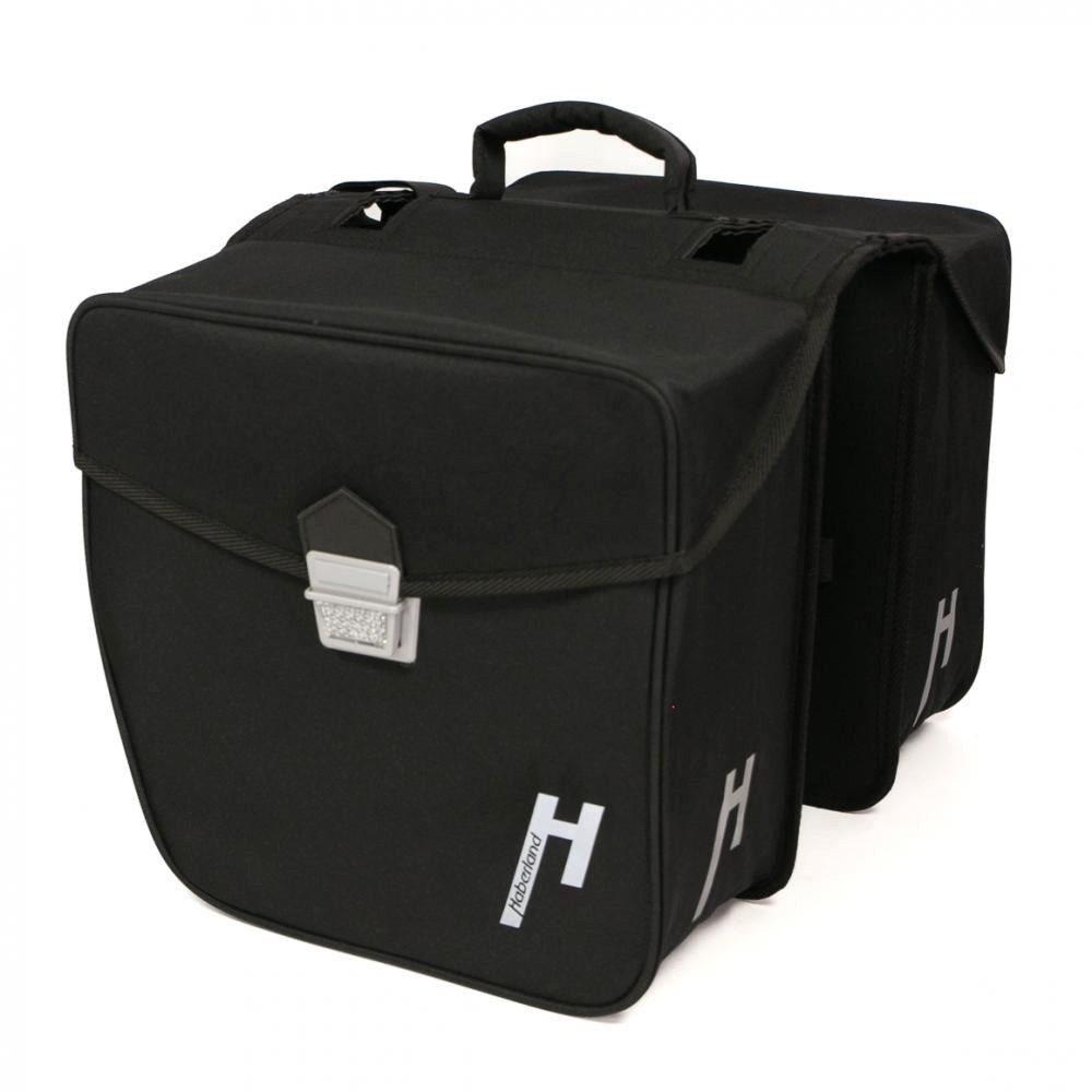 Haberland Fahrradtasche Haberland Doppeltasche 31l Pur schwarz - robuste Gepäckträgertasche mi