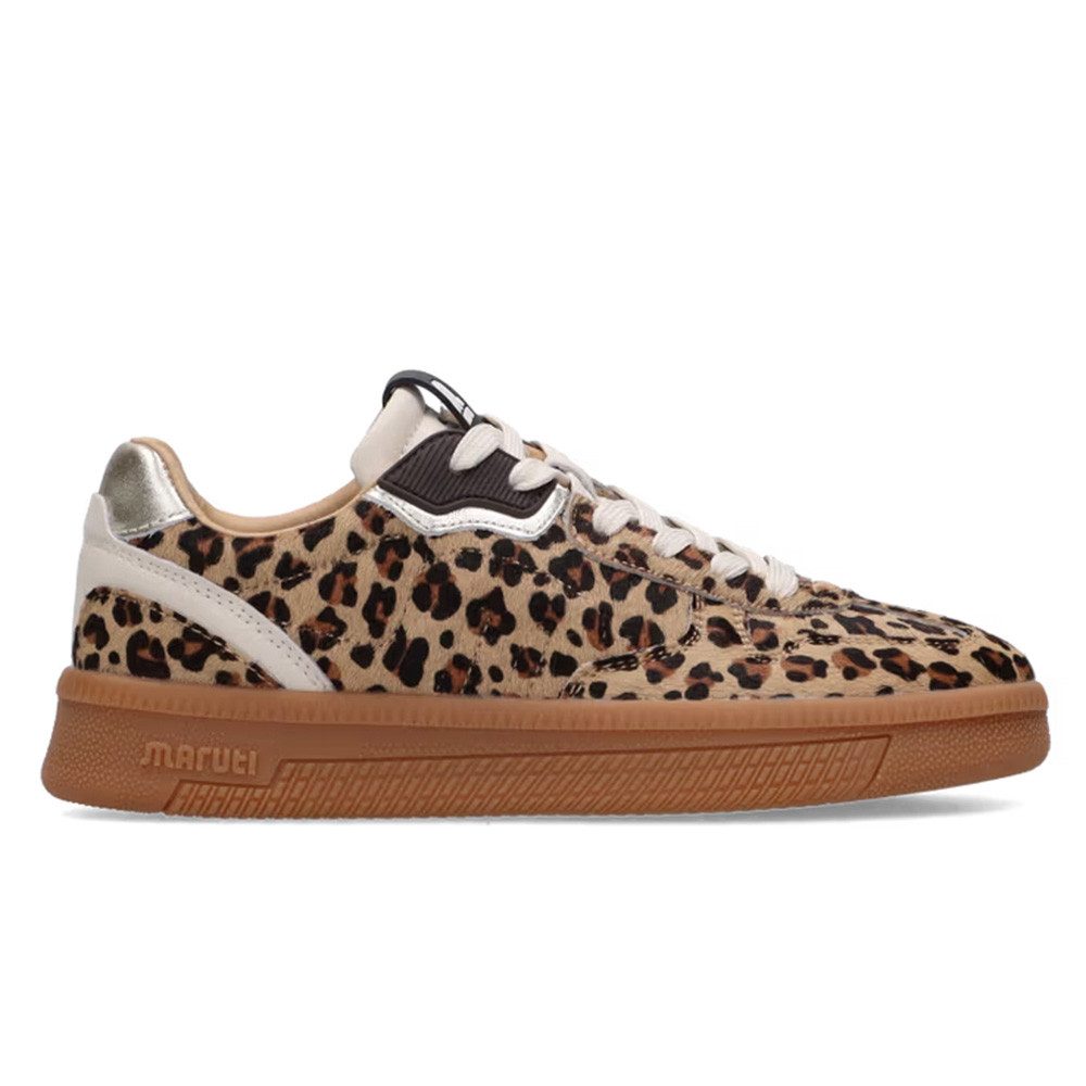 Maruti Yale Hairon Leopard Tan Sneaker