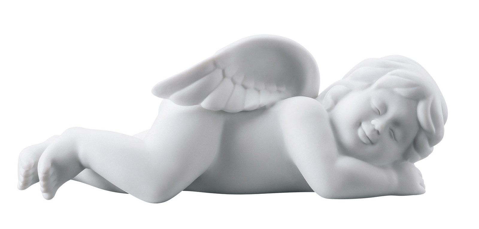 Rosenthal Dekofigur Engel gross Weiss matt Engel schlafend günstig online kaufen