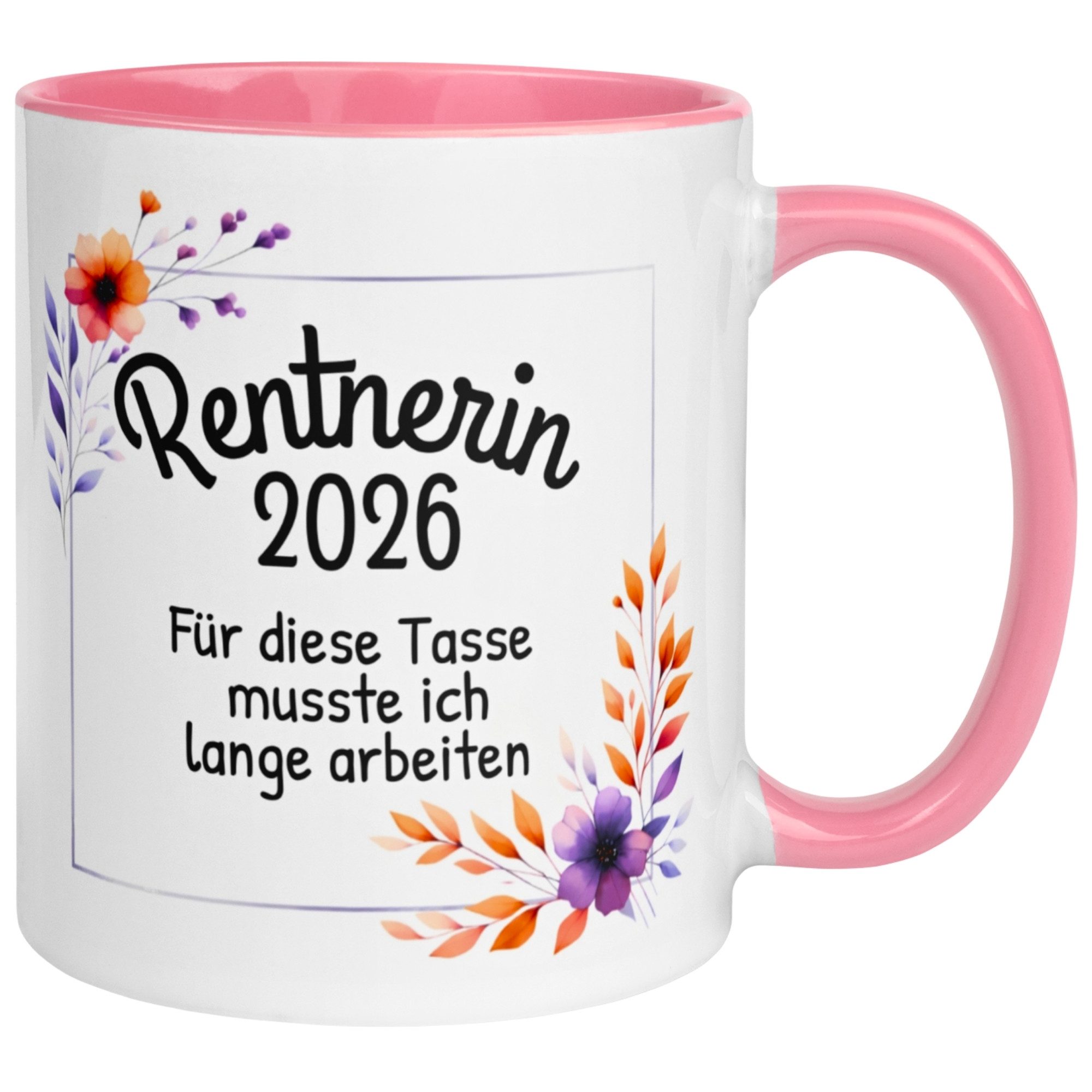Momentals Tasse Rentnerin 2026 – Für die Tasse musste ich lange arbeiten – Rente Frau, Gratis Versand · Links-&Rechtshänder · Spülmaschinenfest