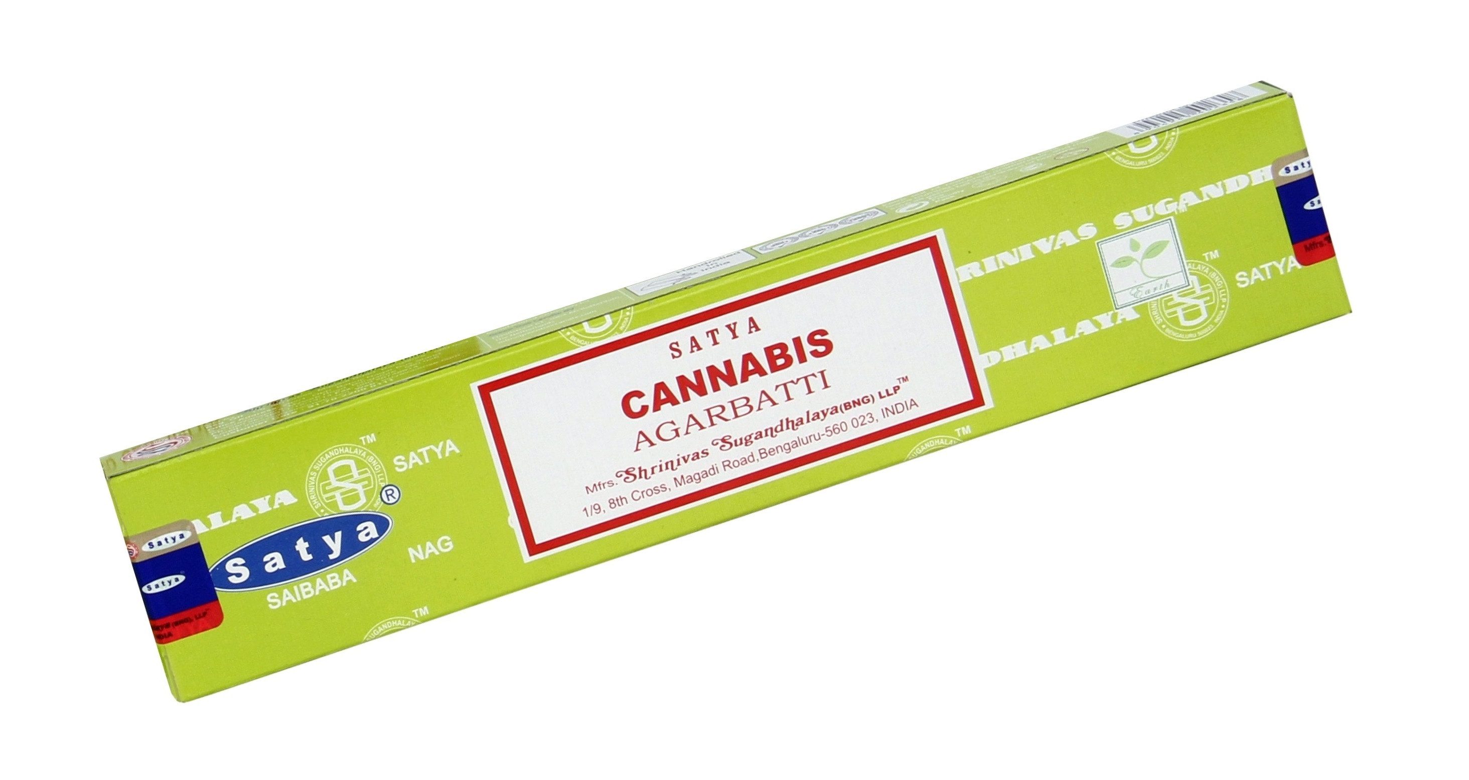 Satya Incense Räucherstäbchen Satya Sai Baba "Cannabis" 15gr.