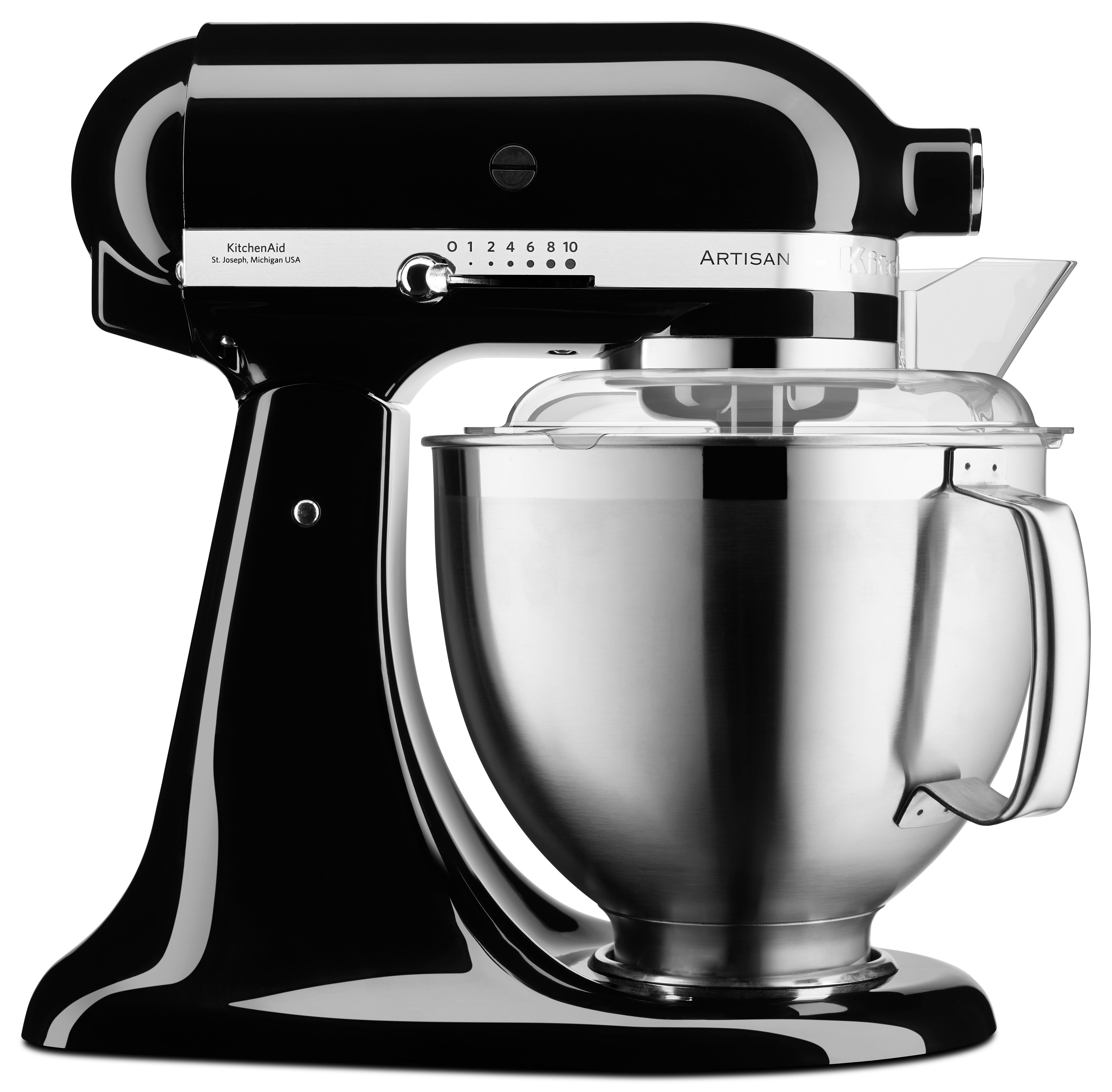 KitchenAid Küchenmaschine 5KSM185PSEOB Onyx Black, 300 W, 4,8 l Schüssel