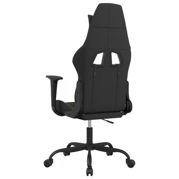 vidaXL Gaming-Stuhl Gaming-Stuhl Schwarz und Hellgrün Stoff (1 St)