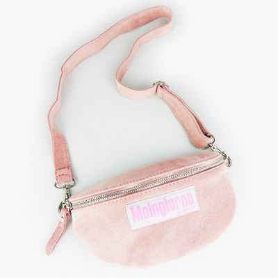 goldmarie Gürteltasche MOINGIORNO Pink Label Hip Bag rose (1-tlg), Wildleder