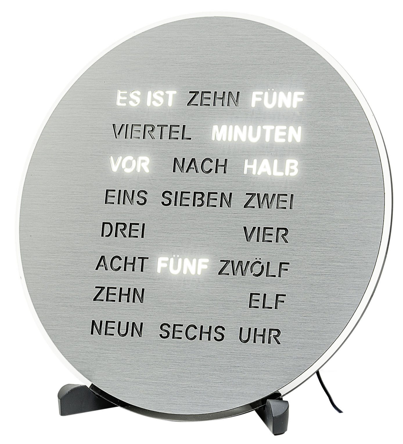 AMS Tischuhr Quarzuhr, Wohnzimmer, Esszimmer
