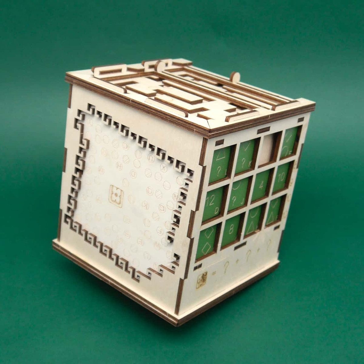 ROMBOL Denkspiele Spiel MAYAS MYTHS - XL Escapebox, Cluebox, Holzspiel