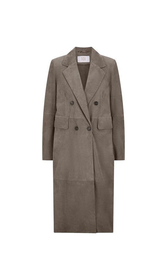 Riani Allwetterjacke Langer Ledermantel - Gerade