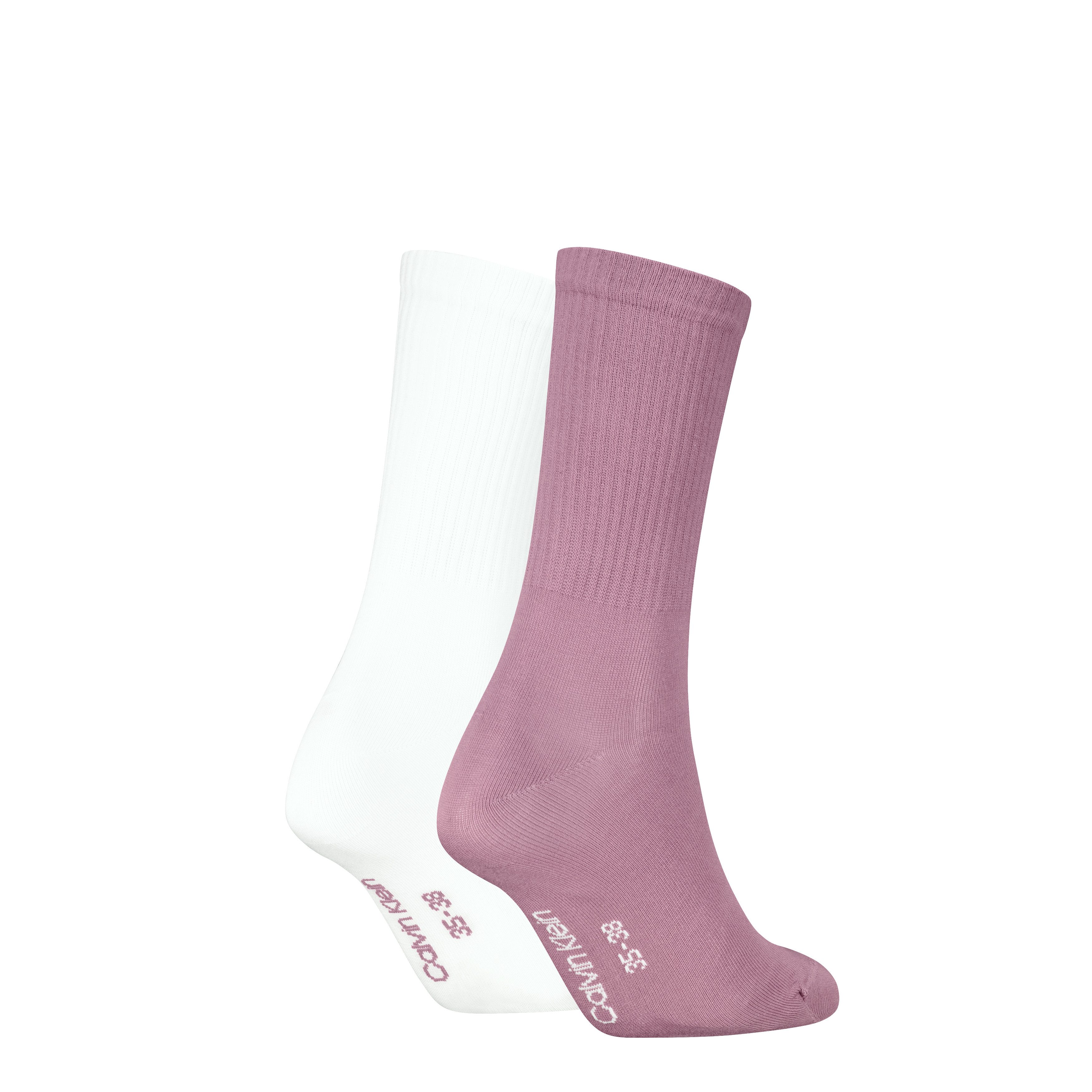 Calvin Klein Jeans Socken CKJ WOMEN SOCK 2P MONOGRAM (2-Paar, 2 Paar) mit extra breitem Bündchen, Cotton-Mix, elastisch – Bild 2 von 3