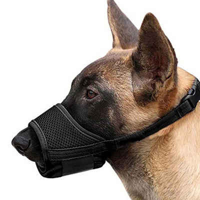 Amissz Maulkorb Weich Maulkorb für Hunde mit Klettverschluss Atmungsaktiv