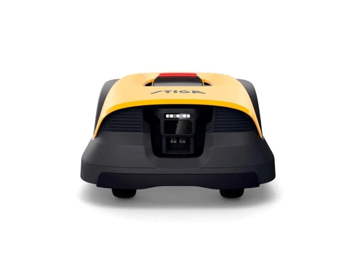 STIGA Rasenmähroboter A 6v + Garage, bis 600 m² Rasenfläche, bis 600 m², kabellos, KI-Kamera App-Steuerung inkl. Garage