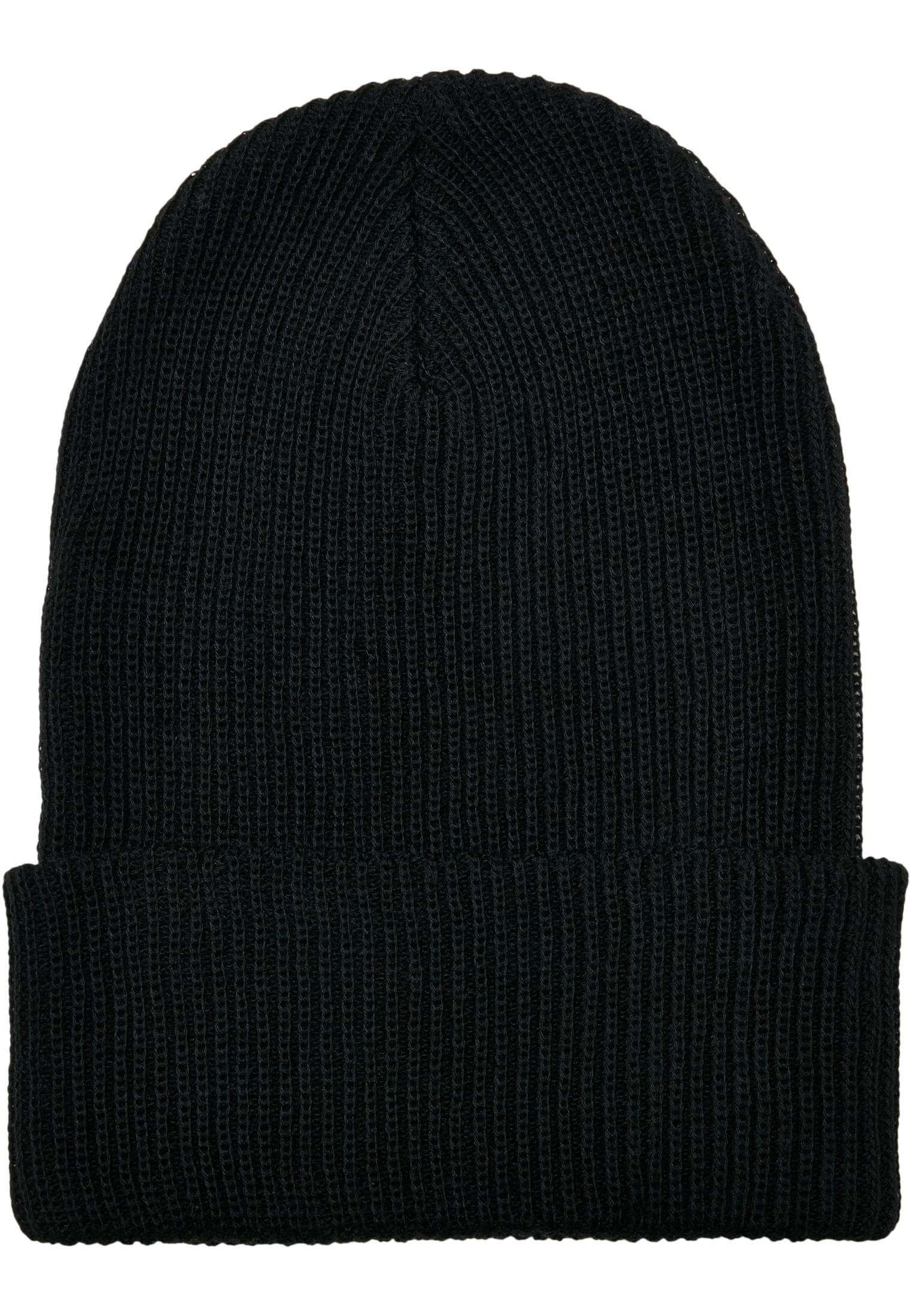 Accessoires Flexfit (1-St) Ribbed Recycled black Yarn Knit Beanie Beanie