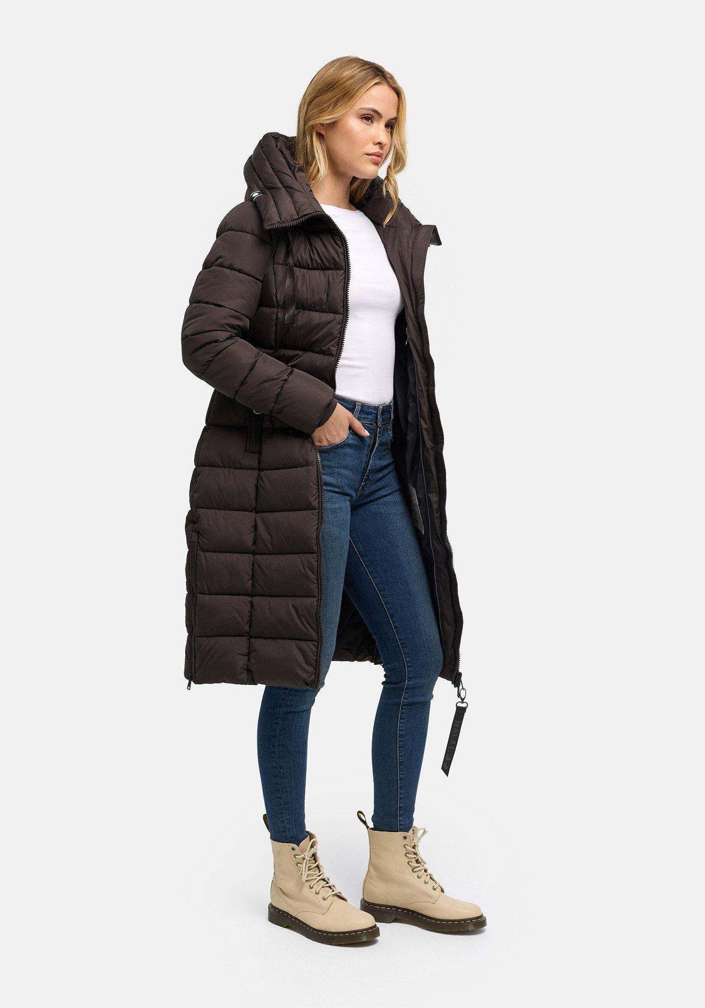 Navahoo Winterjacke Mondmaedchen Extra langer Schnitt mit seitlichen Schlitzen – Bild 3 von 5