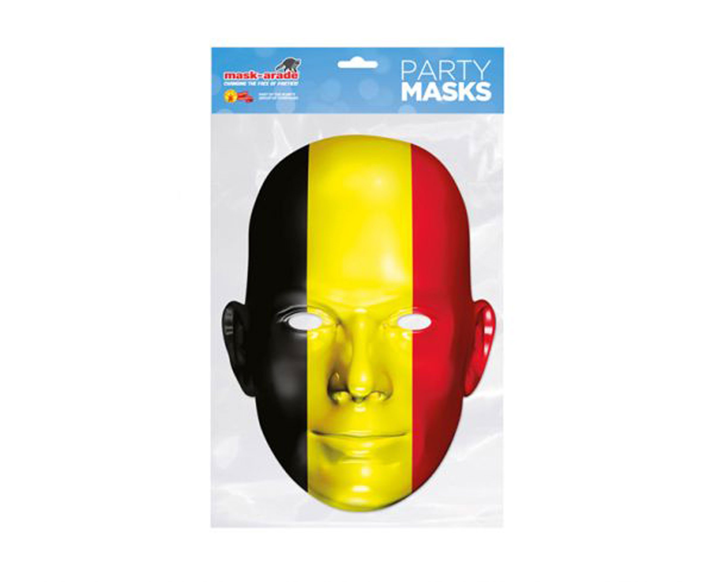 Verkleidungsmaske Belgien Flagge - Masken - Fan Maske