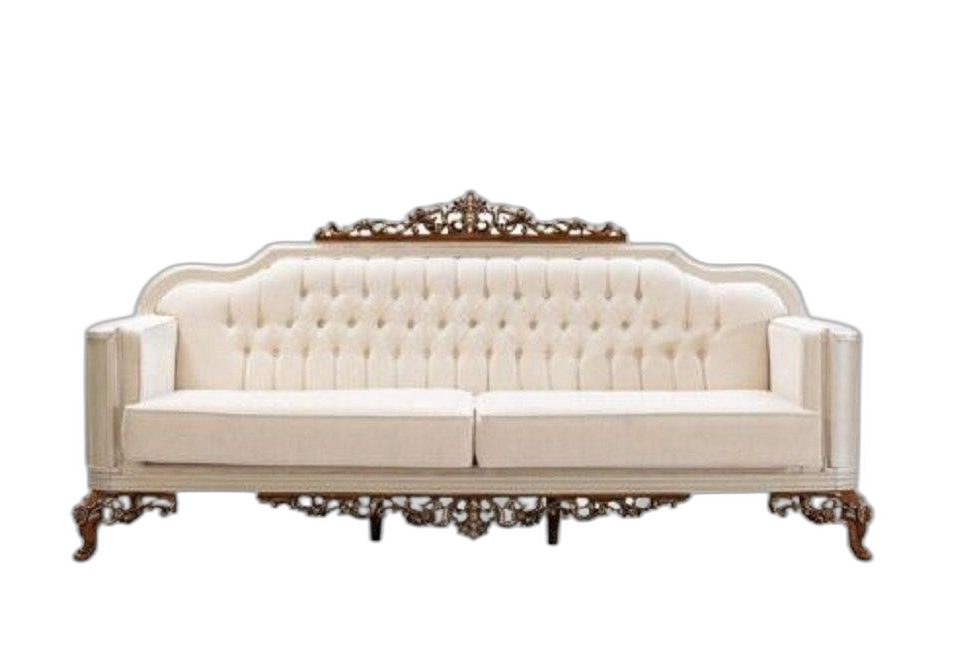Xlmoebel Chesterfield-Sofa Luxus Sofa im Barockstil aus hochwertigem Stoff, Hergestellt in Europa
