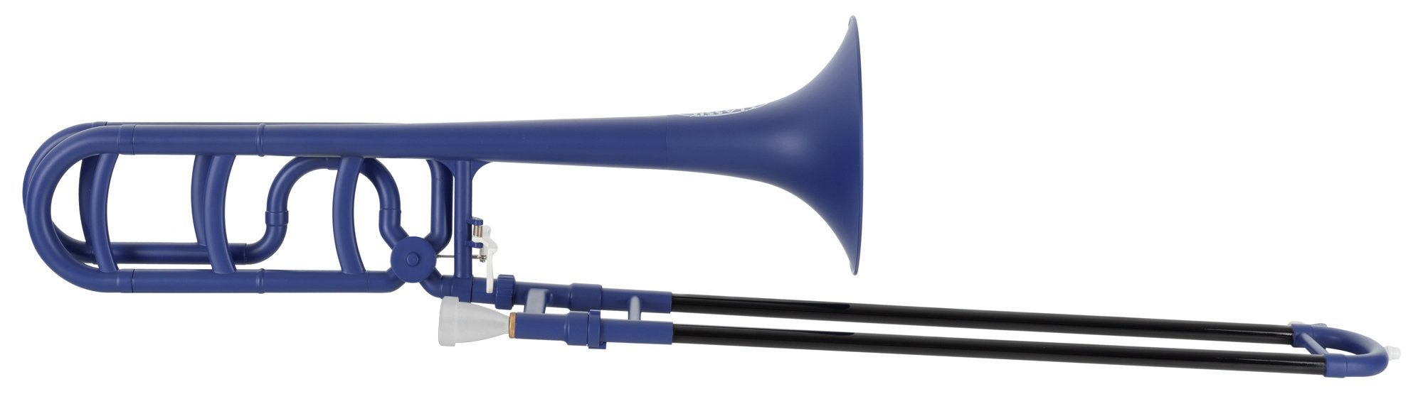 Classic Cantabile Posaune MardiBrass Quart-Posaune Matt-Blau Bb/F, inkl. Mundstück und Gigbag, Bb/F-Stimmung - Fiberglas-Zug