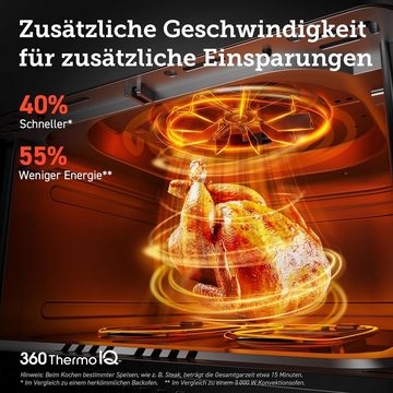 Cosori Heißluftfritteuse Dual Blaze Wifi verbunden, 1700,00 W, mit 12 Multifunktionen 90+Online Rezept & Rezeptbuch Full Touch Screen