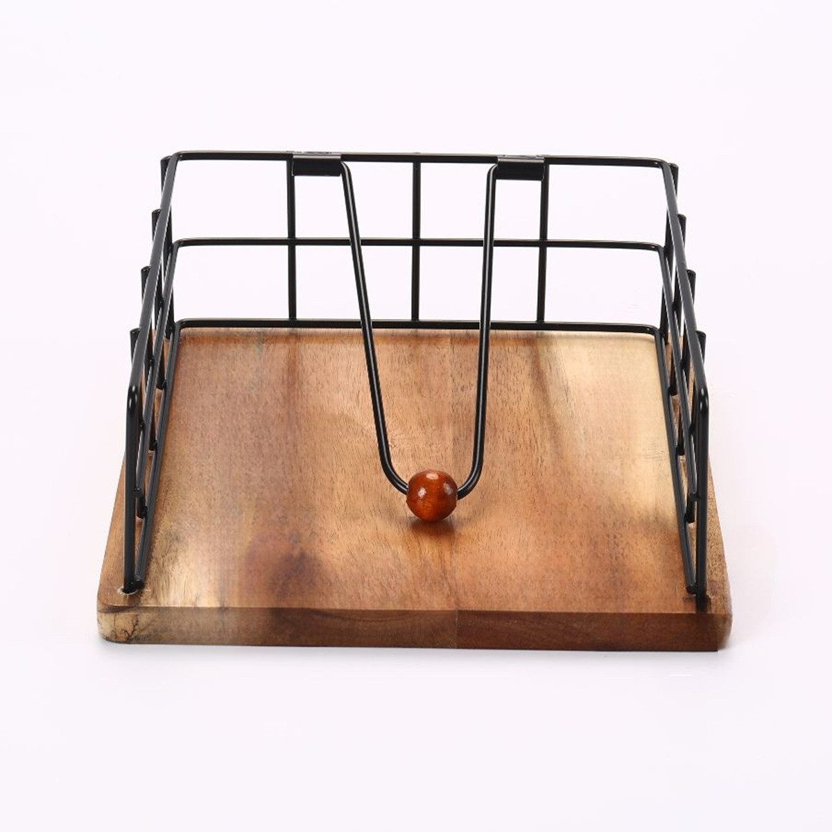 Cheffinger Serviettenhalter aus Bambus - Praktischer Servietten-Organizer, stilvoll & kompakt, Bambus, (1-tlg)