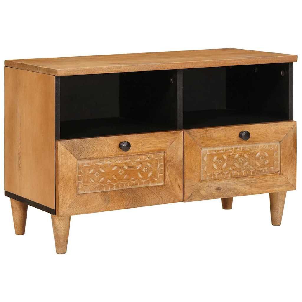 vidaXL Sideboard 70 x 33 x 46 cm Sideboard TV-Schrank Hellbraun 70x33x46 cm massives Ma