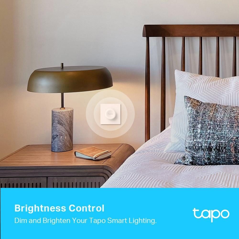 tp-link Tapo S200D Smarter Lichtschalter, Smart Remote Dimmer Schalter, benötigt Tapo H100 oder Tapo H200 Hub