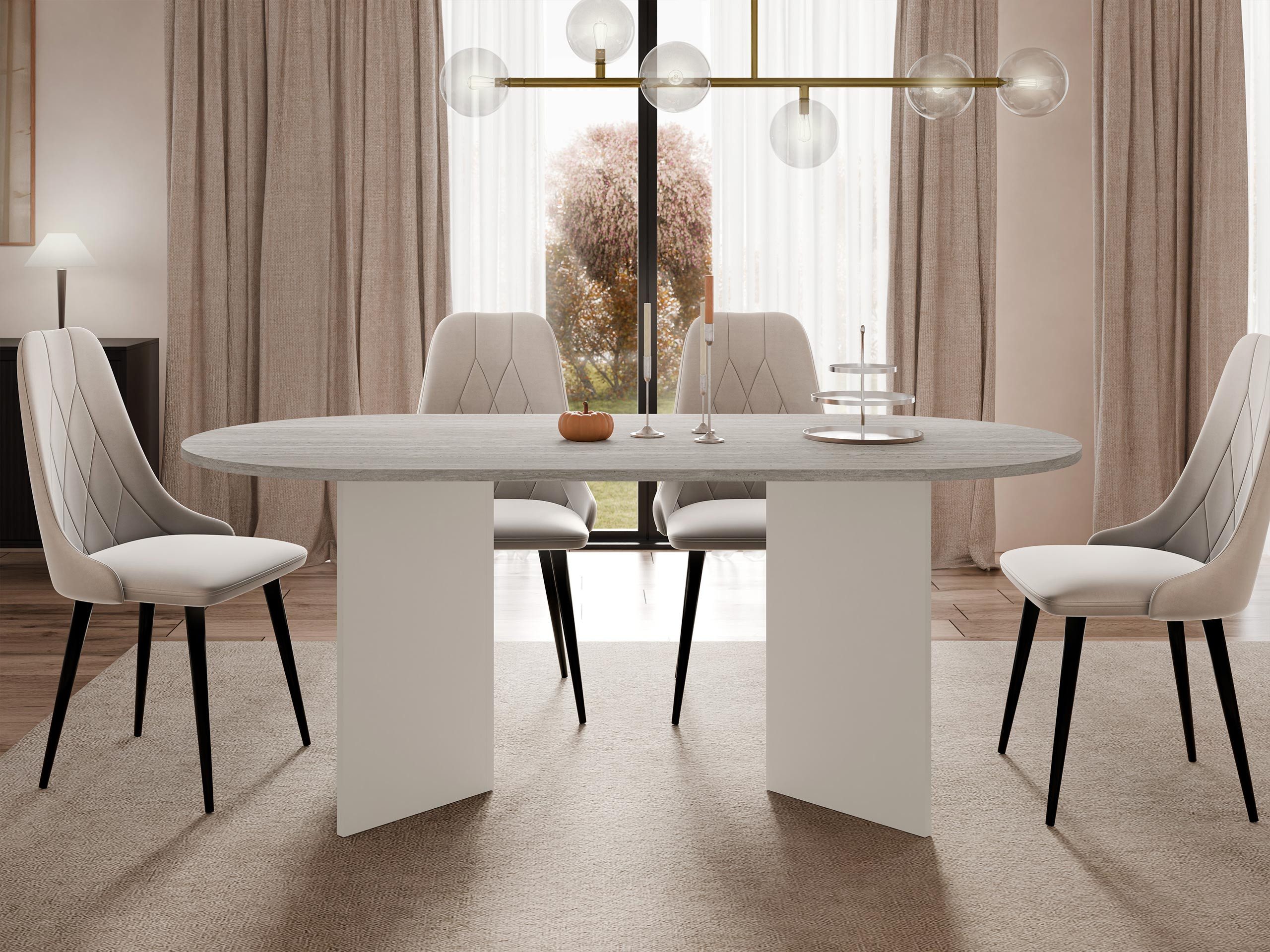 MIRJAN24 Esstisch Gelizo 22 mm, 185x90x75 cm