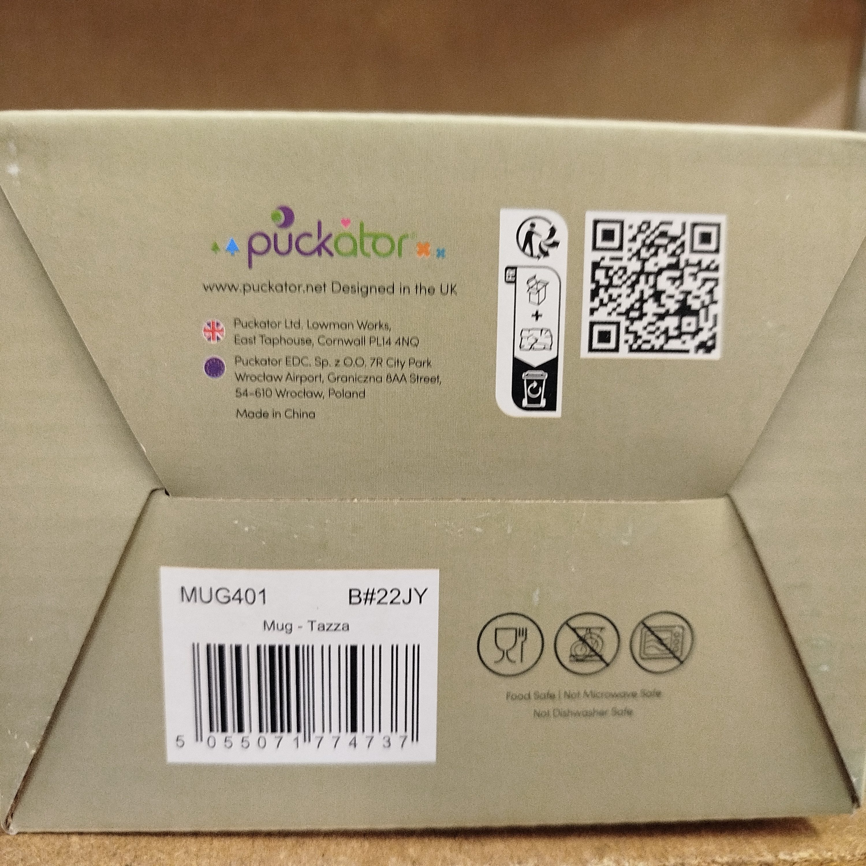 Puckator Tasse Bienenstock Kaffeebecher mit Deckel