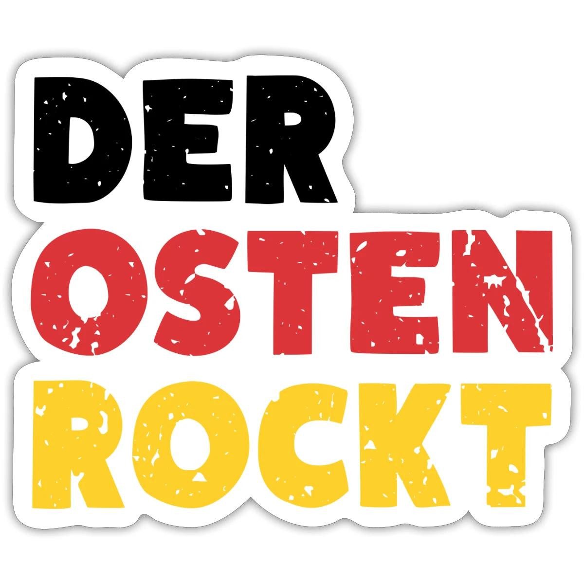 Spreadshirt Aufkleber Der Osten Rockt Sticker Aufkleber