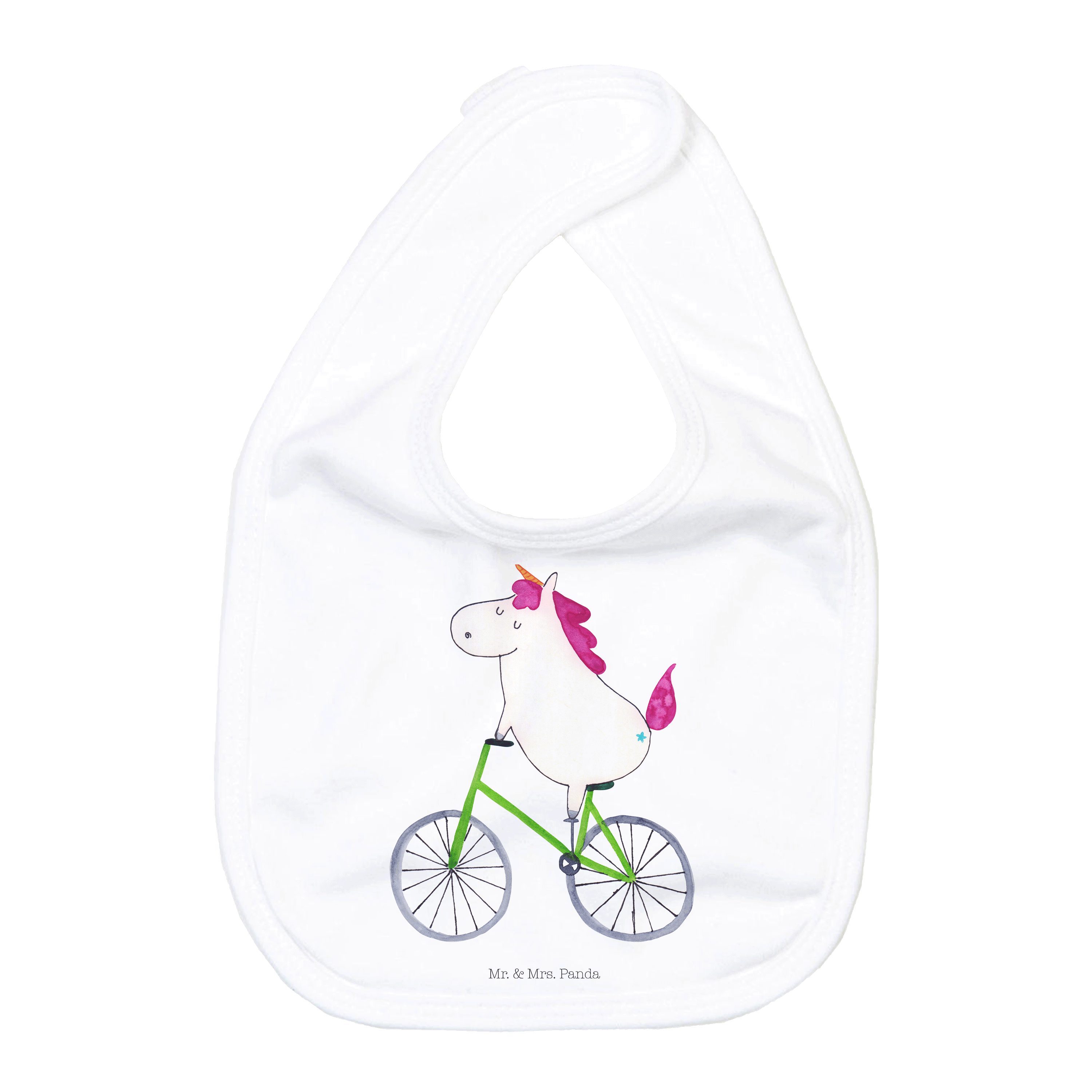 Tragetuch Einhorn Radfahrer - Weiß - Geschenk, Einhörner, Geschenk zur Geburt