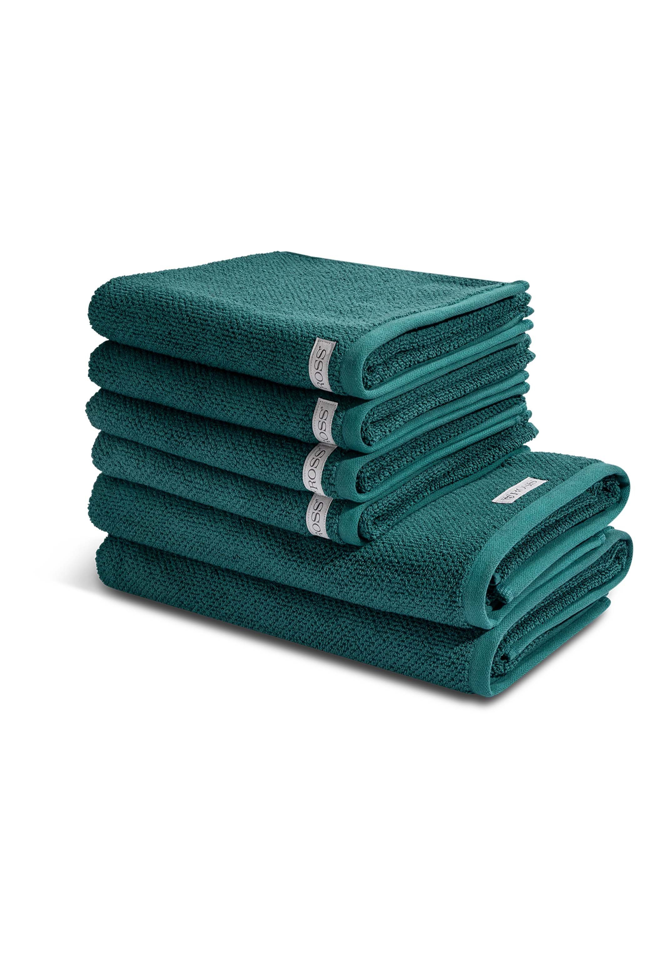 ROSS Handtuch Set Selection - Organic Cotton, Walkfrottee (Spar-Set, 6-St), 4 X Handtuch 2 X Duschtuch - im Set - Baumwolle -