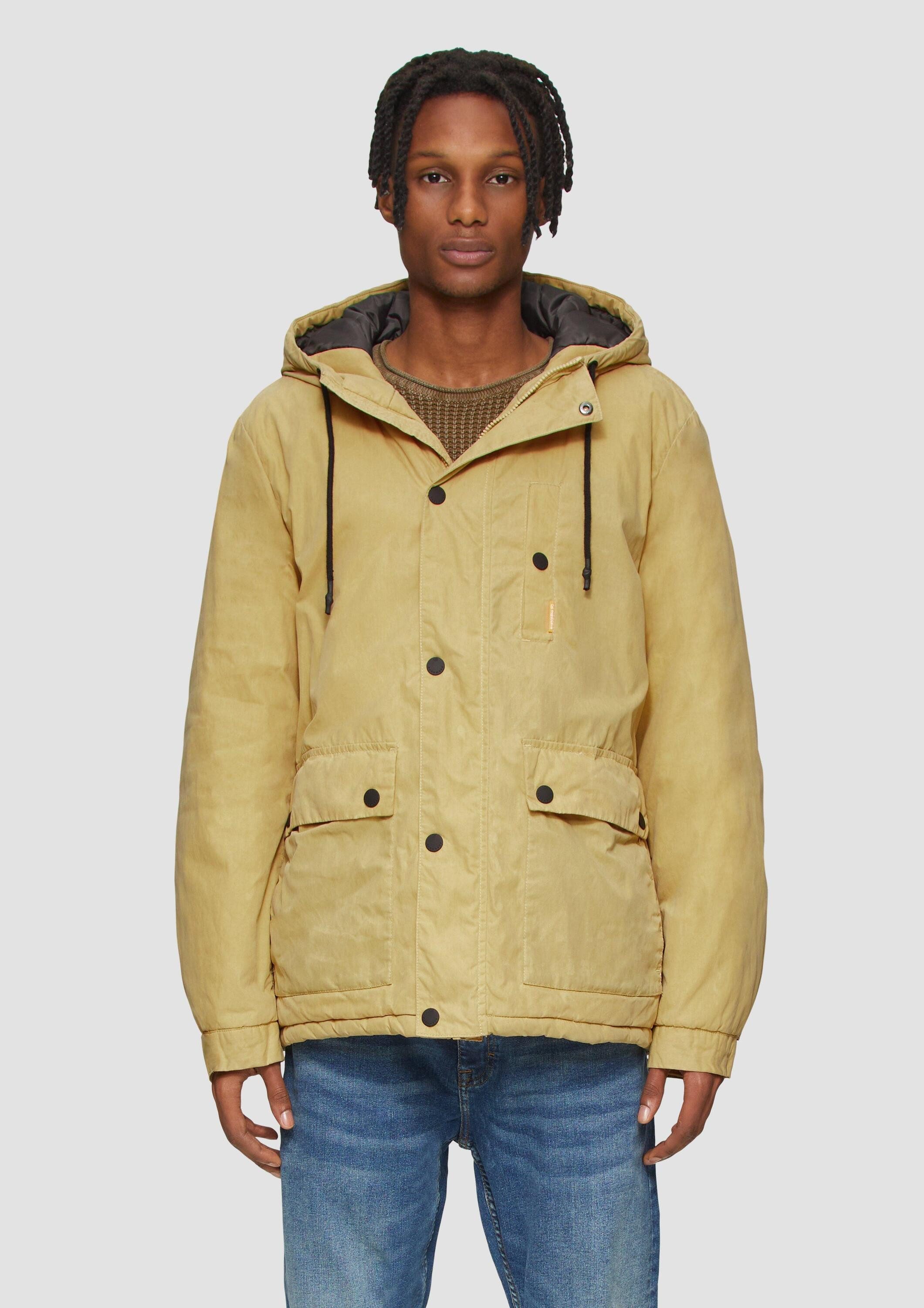 QS Winterjacke Outdoor-Jacke Wattierte Jacke mit Coating