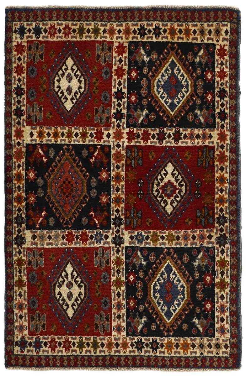 Orientteppich Yalameh 61x96 Handgeknüpfter Orientteppich / Perserteppich, Nain Trading, rechteckig, Höhe: 12 mm