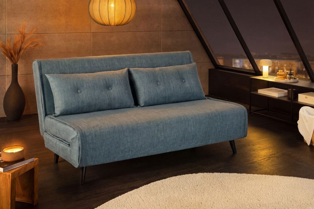riess-ambiente Relaxsessel SMART MULTIFUNCTION 140cm petrol - Samt, Bettfunktion, FSC (Einzelartikel, 1-St), Ausziehbarer Schlafsessel - ideal für Arbeits-, Woh – Bild 4 von 5