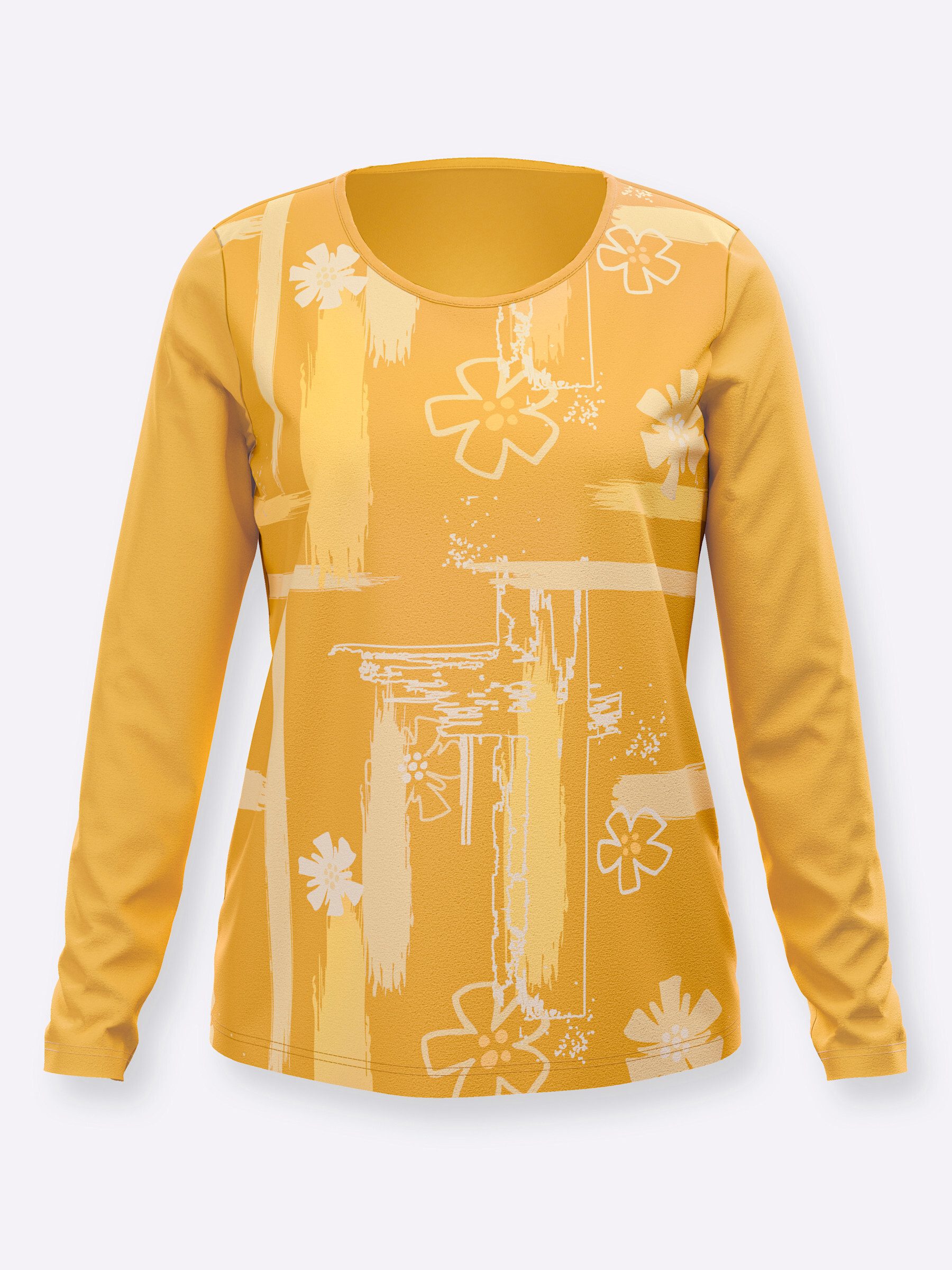 Sieh an! T-Shirt Rundhals-Shirt Langarm