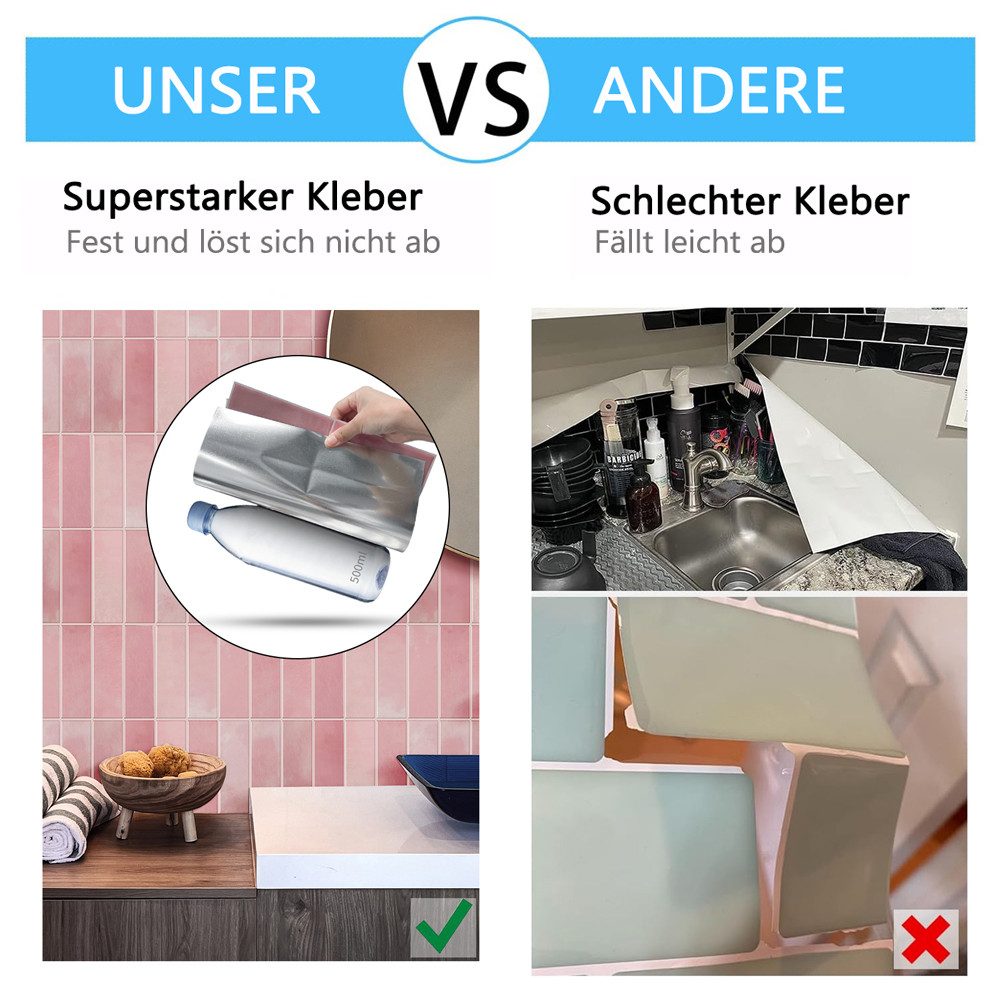 Coonoor Küchenrückwand selbstklebend Spritzschutz Küche 3d günstig online kaufen
