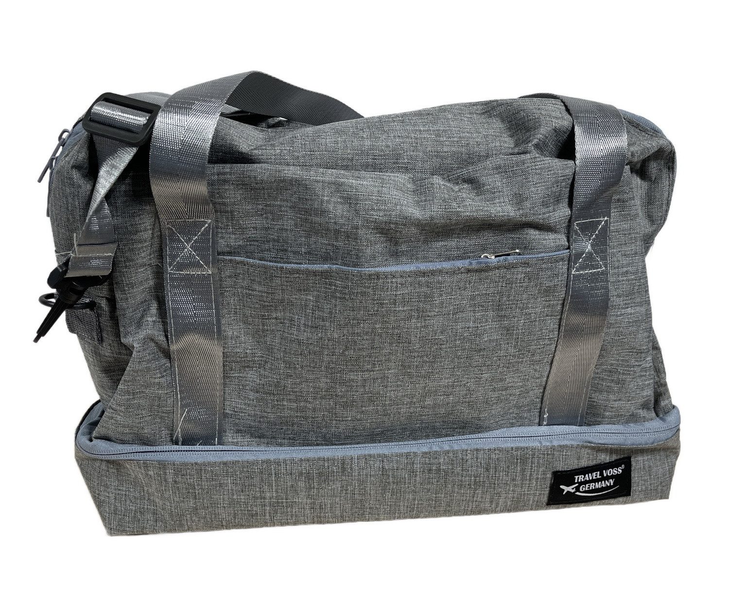 Gustav Voss Reisetasche Travel Voss Reisetasche ELBA Badetasche Schultertasche Umhängetasche, 2 praktischer Tragegriffe, 40 x 28 x 22 cm (BxHxT)