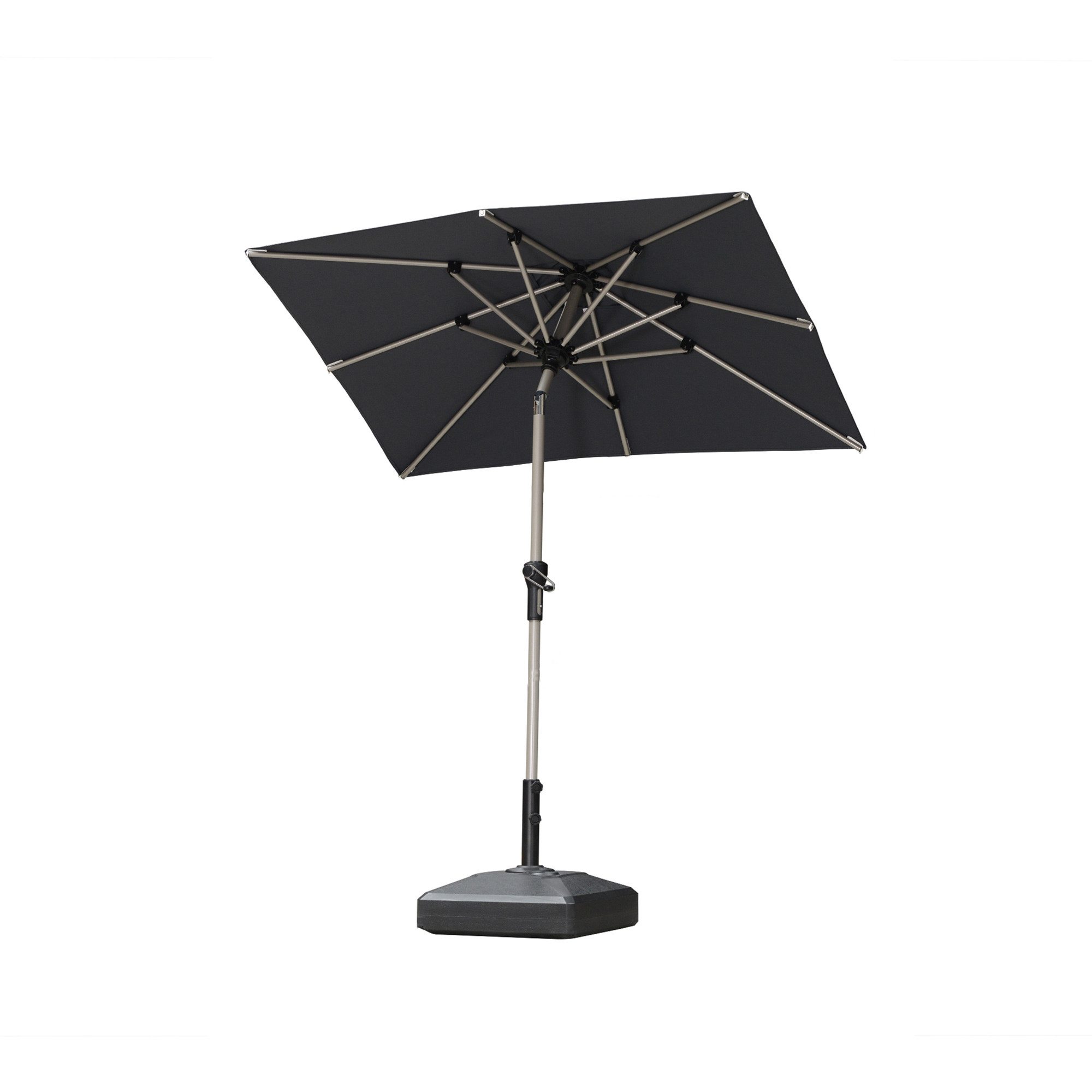 PURPLE LEAF Sonnenschirm Balkonschirm mit Mittelstange, Tischsonnenschirm