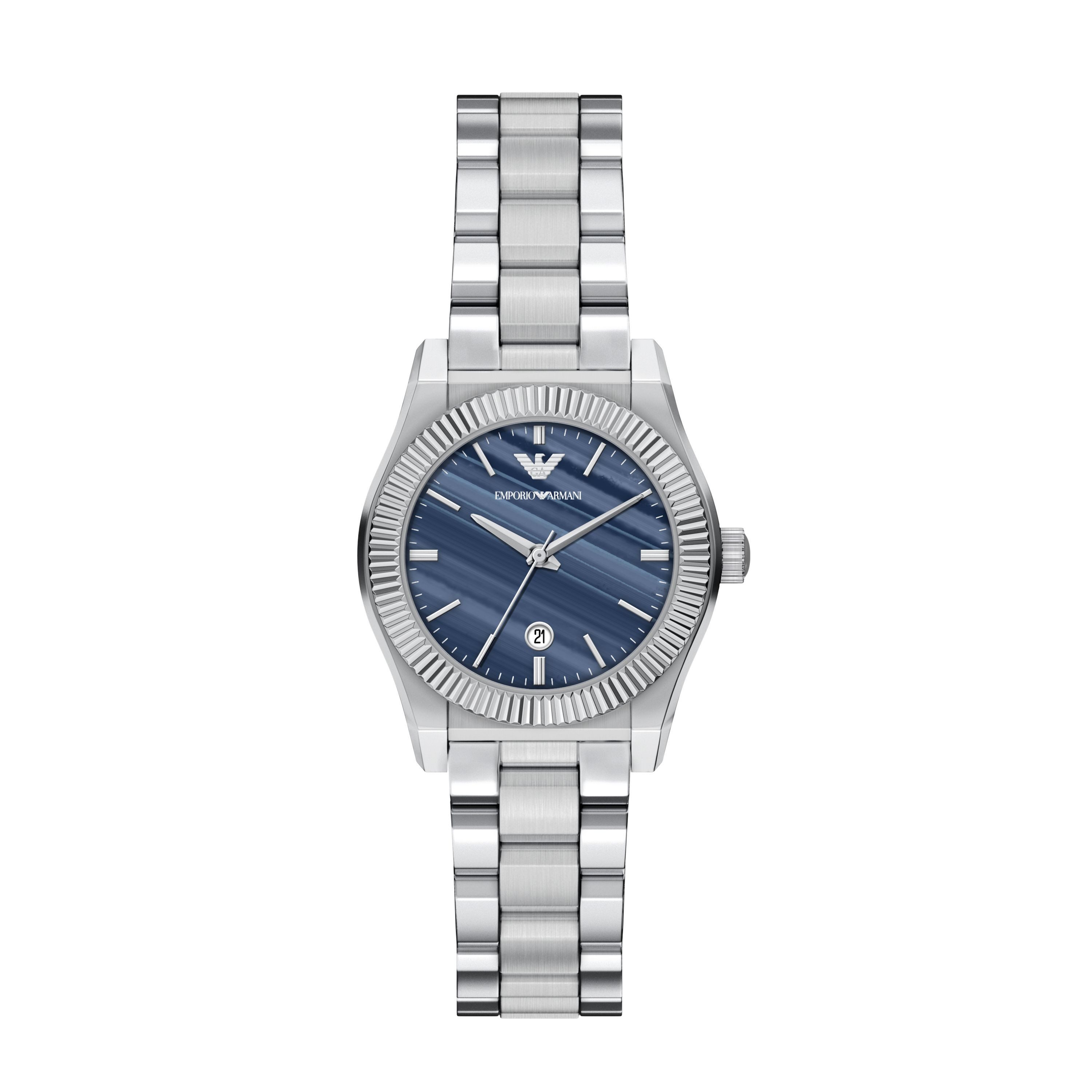 Emporio Armani Quarzuhr AR11760, Armbanduhr, Damenuhr, Edelstahlarmband, analog, Tag, Achat