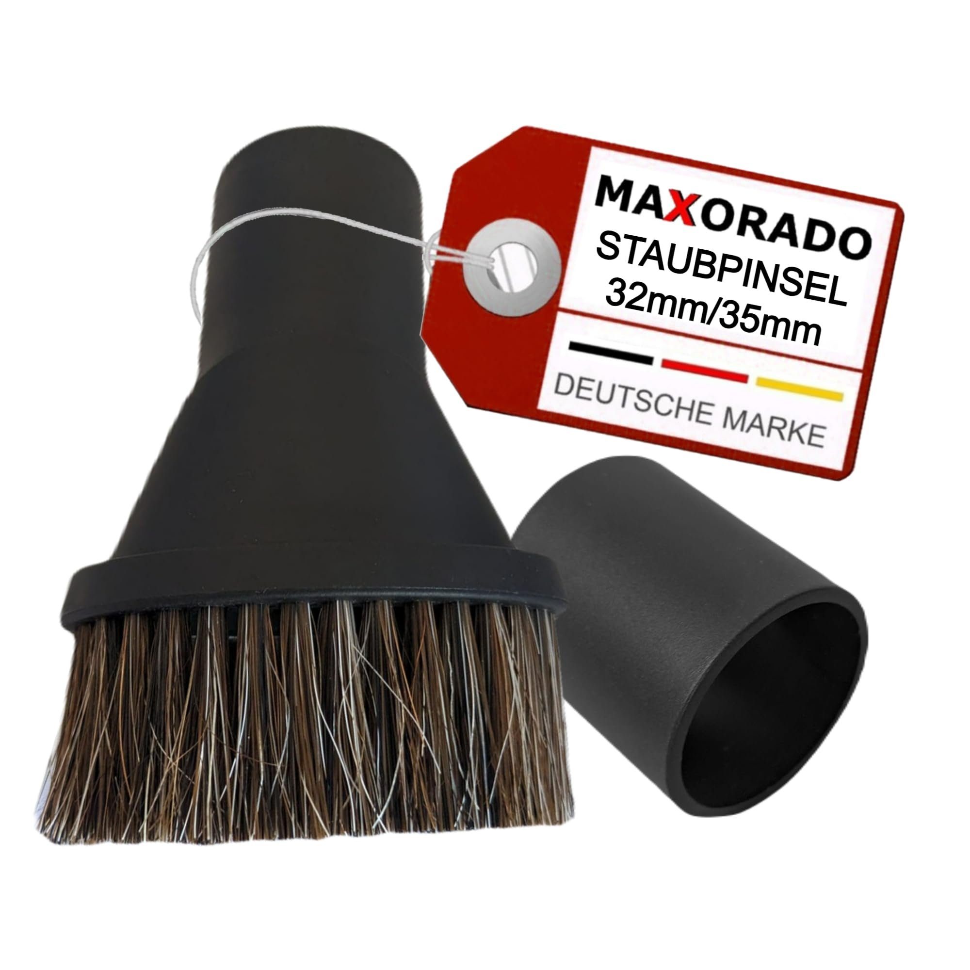 Maxorado Möbelpinsel Staubsauger Möbelpinsel Aufsatz Staubpinsel Naturhaar 32 35 mm