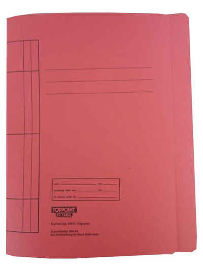 Stylex Schreibwaren Hefter 25 Manila Karton Schnellhefter DIN A4 Hefter 250g rot