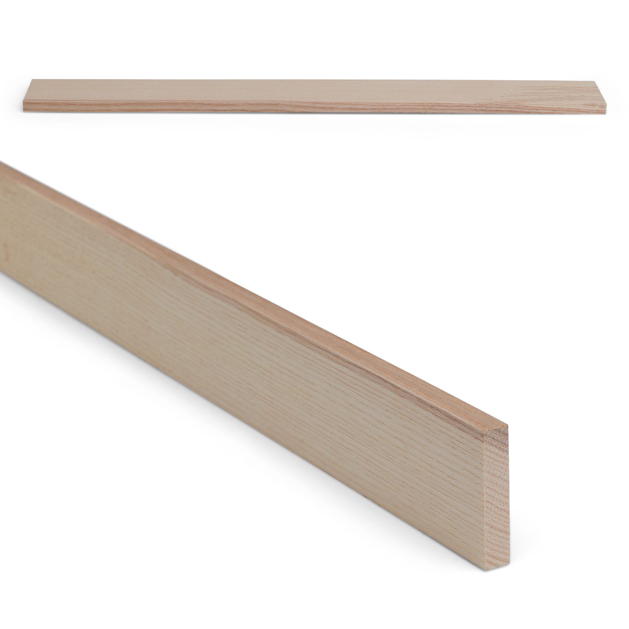 Woodsellers Kantholz Holzleiste - Esche gehobelt - 8 x 20 x 1000 mm, (1-tlg), Woodsellers - Massivholzleiste - Esche gehobelt - 8x20x1000mm