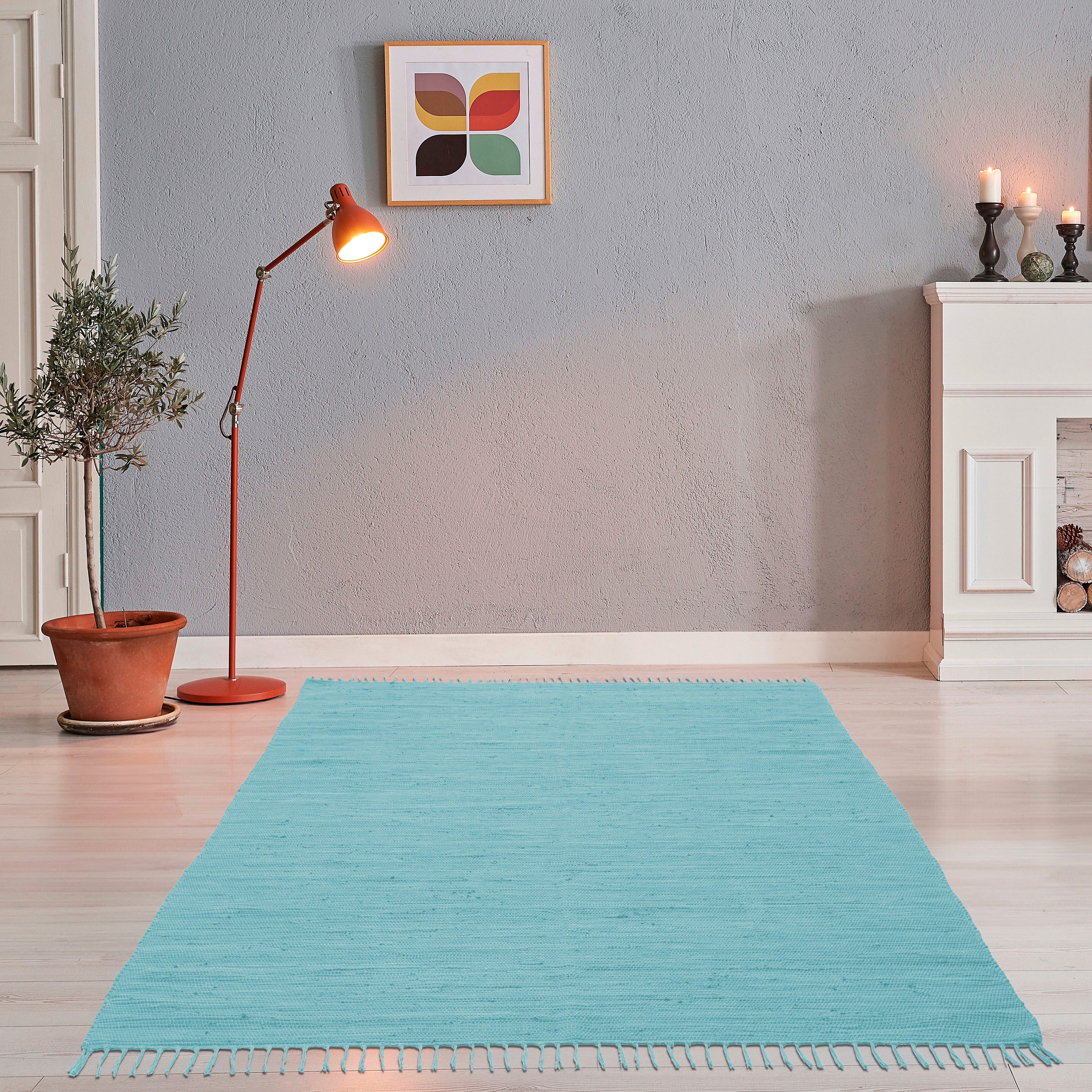 THEKO Teppich Happy Cotton Fleckerl, handgewebt, günstig online kaufen