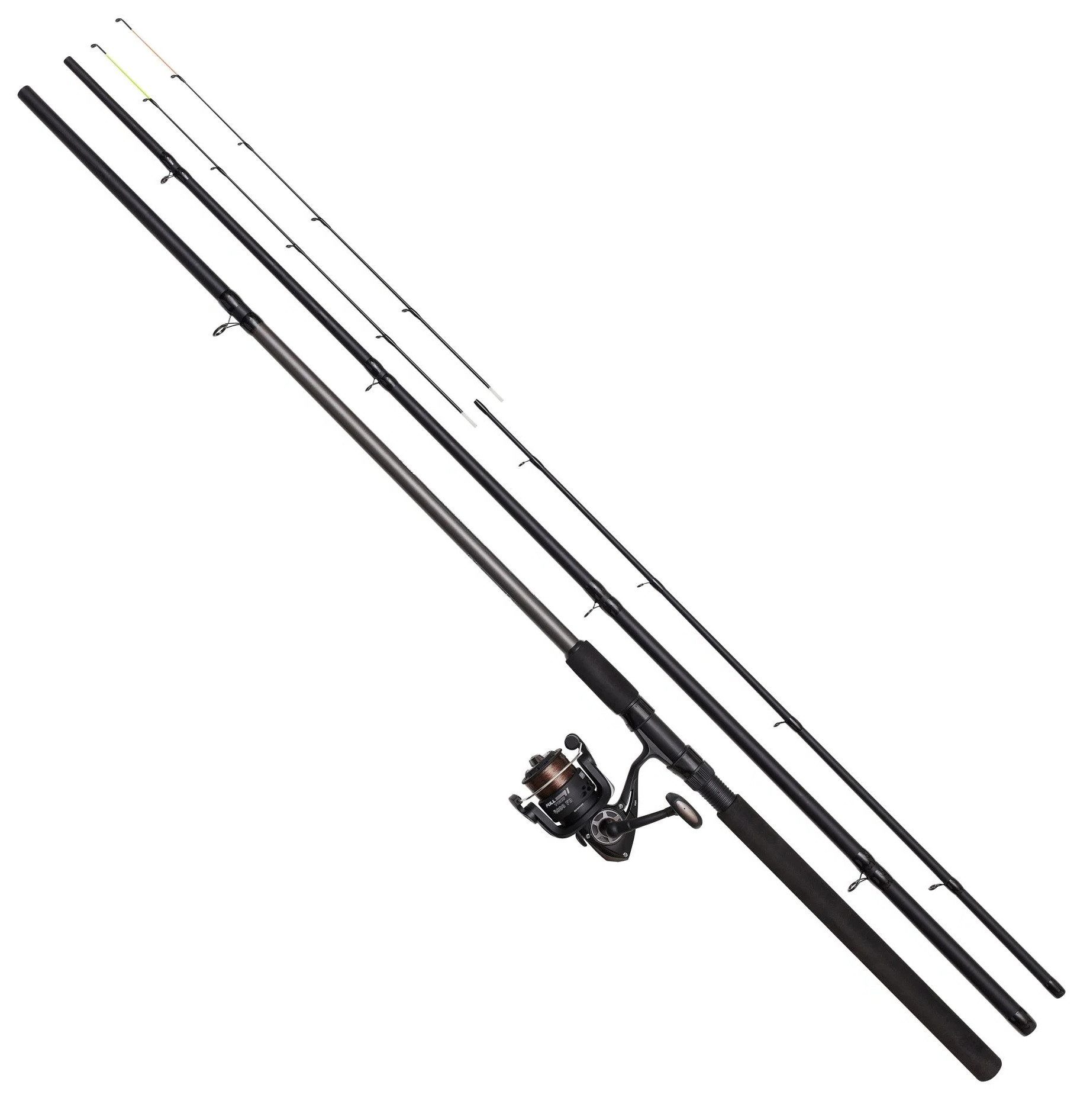 DAM Fishing Feederrute DAM SET FULL TECH FEEDER COMBO - in 3 Größen wählbar - Karpfenset, Modernes Design mit verschiedenen Spitzen