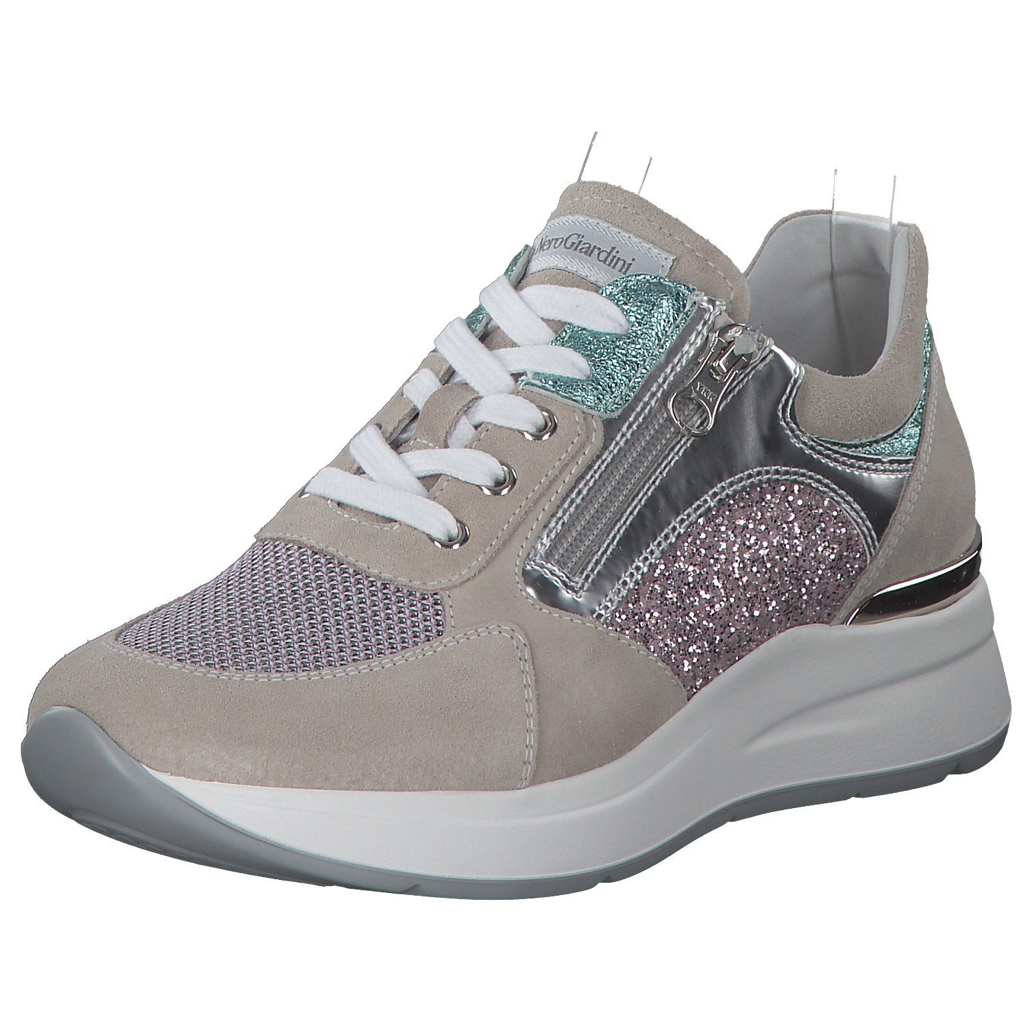 Nero Giardini Damen-Sneaker Aus Wildleder & Leder - Italienisches Design Mit Komfortsohle