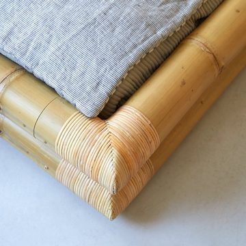 Tikamoon Massivholzbett Balyss Futonbett aus Bambus 90x190 cm