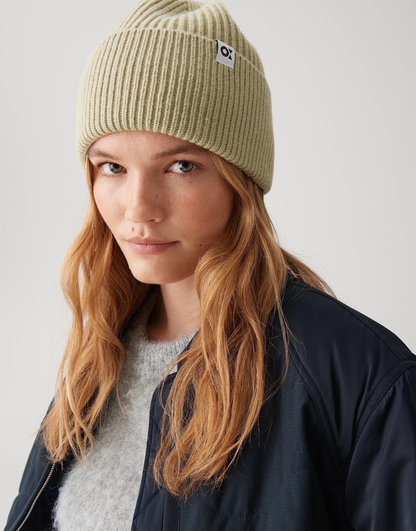 OPUS Strickmütze AFEMINA mit Wollanteil one size, Rippstruktur, weicher Gri günstig online kaufen