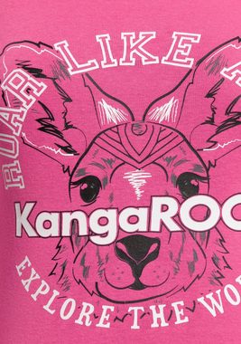 KangaROOS Langarmshirt mit Känguru-Front-Print