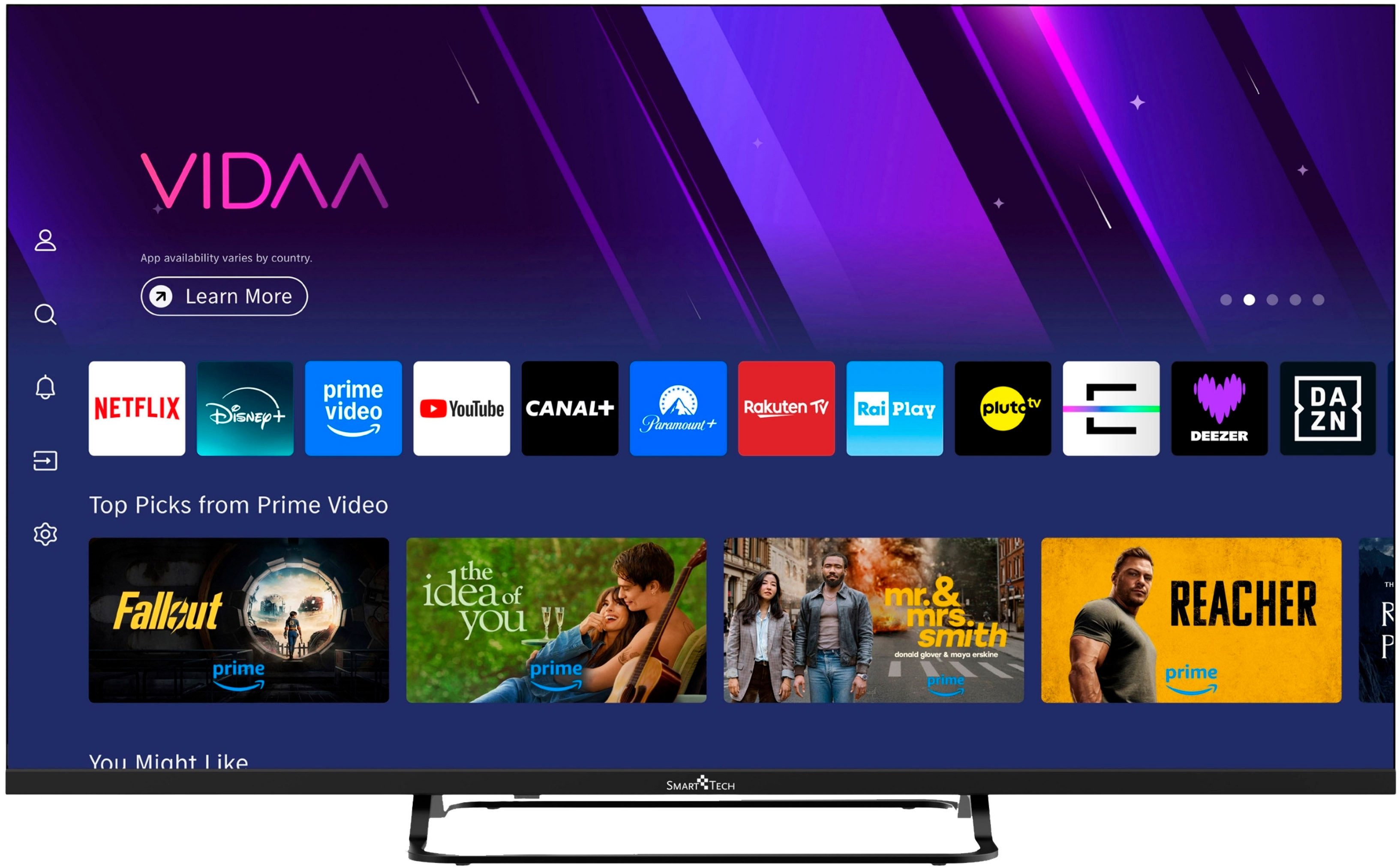 Smart Tech 43FV02V DLED-Fernseher (108 cm/43 Zoll, Full HD, Smart-TV)